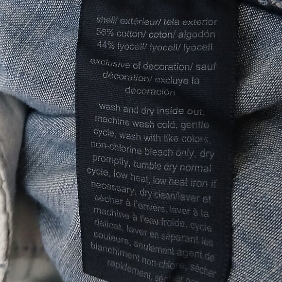 Tommy Hilfiger Jeans Size 6 Chelsea Cargo Jogger Pants Blue Chambray Lyocell - Picture 8 of 8